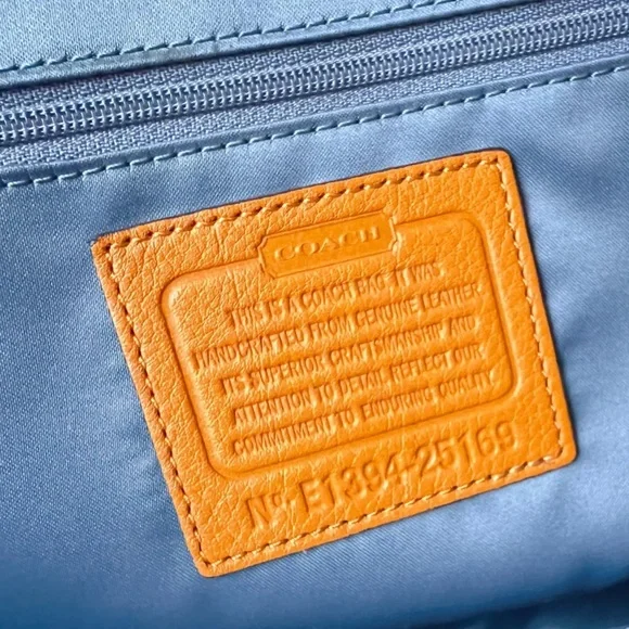 Coach Leather Madison Madeline 25166 Legacy Crossbody Satchel Bag in Saffron - Picture 11 of 16